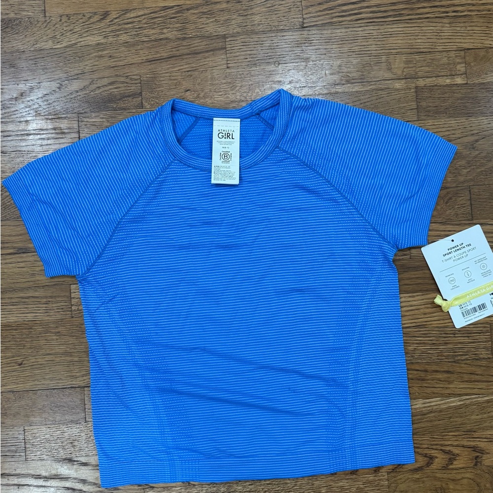 Athleta Girl Power up Tee Sport Length Tee